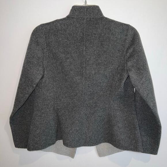 Talbots Petites Wool Cardigan Sweater Jacket Two Tone Gray Pockets Size S - Picture 3 of 11